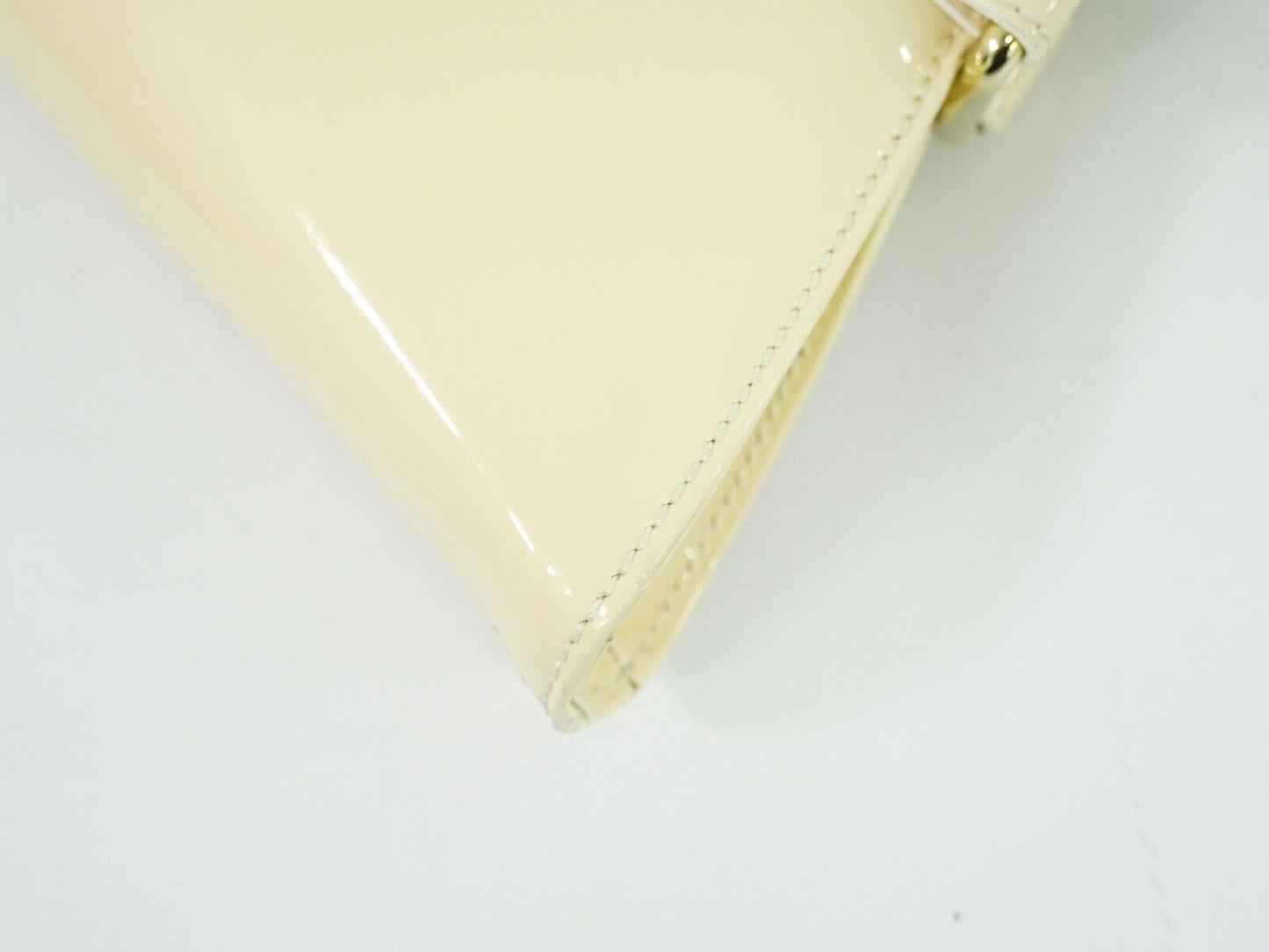 Fendi Selleria Beige Patent Leather Hand Bag