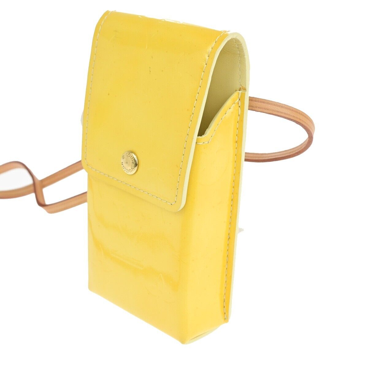 Louis Vuitton Walker Yellow Patent Leather Shoulder Bag