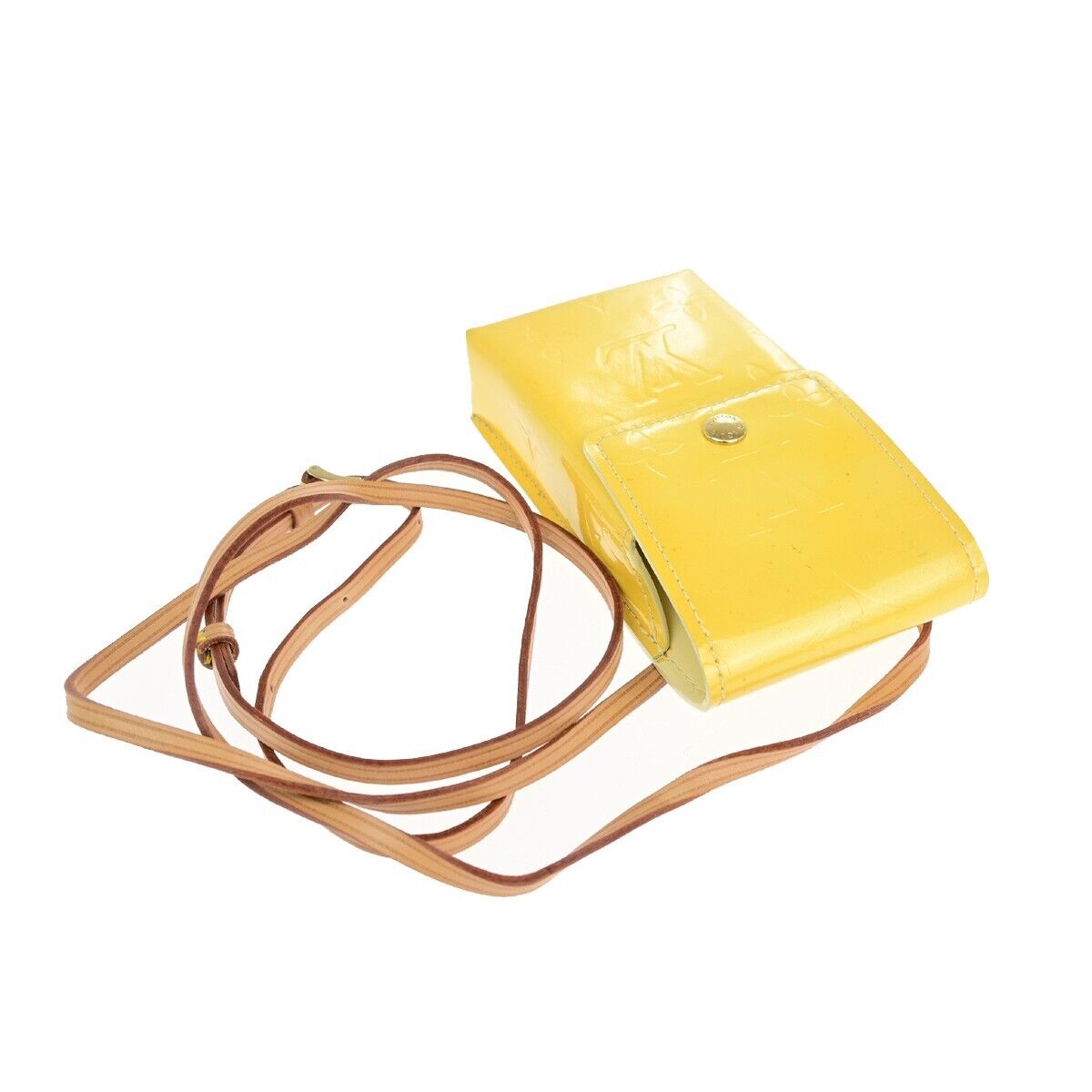 Louis Vuitton Walker Yellow Patent Leather Shoulder Bag