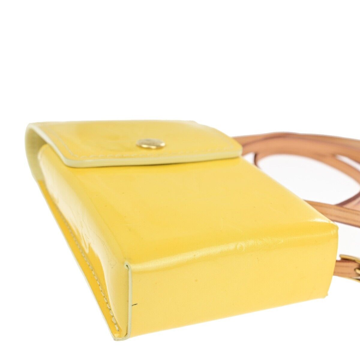 Louis Vuitton Walker Yellow Patent Leather Shoulder Bag