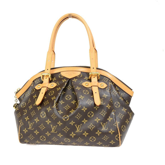 Louis Vuitton Tivoli Brown Gold Plated Hand Bag