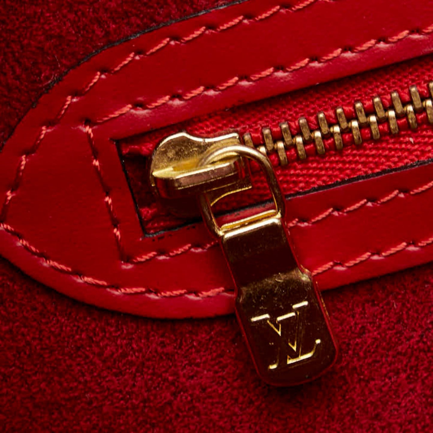 Louis Vuitton Saint Jacques Red Leather Shoulder Bag