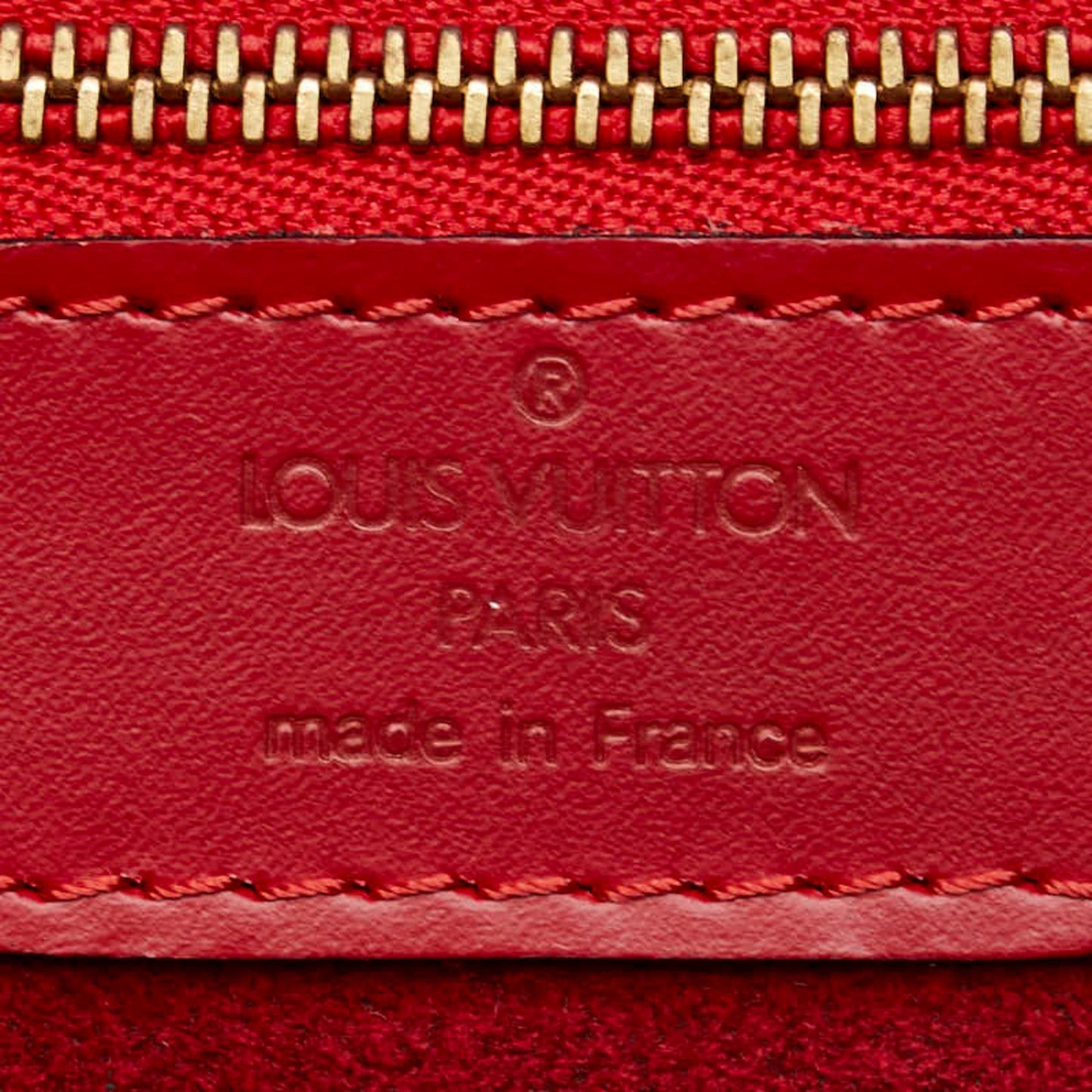 Louis Vuitton Saint Jacques Red Leather Shoulder Bag