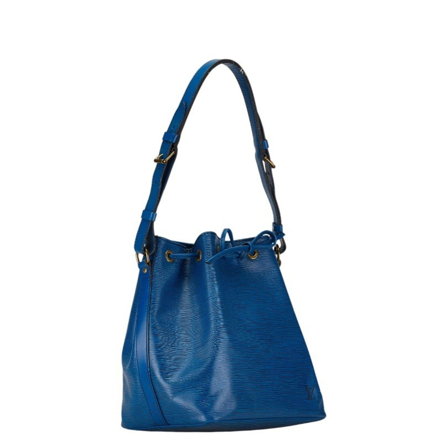 Louis Vuitton Noe Blue Leather Shoulder Bag