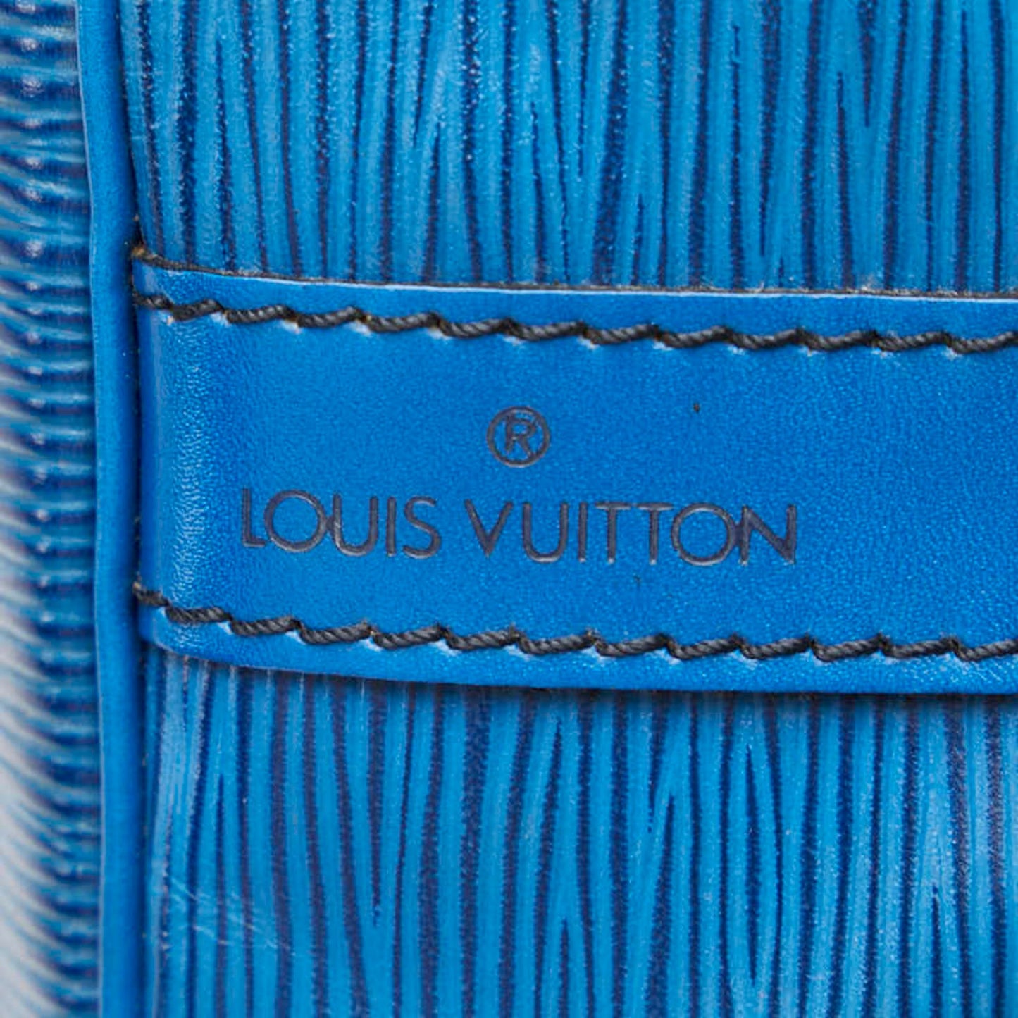 Louis Vuitton Noe Blue Leather Shoulder Bag