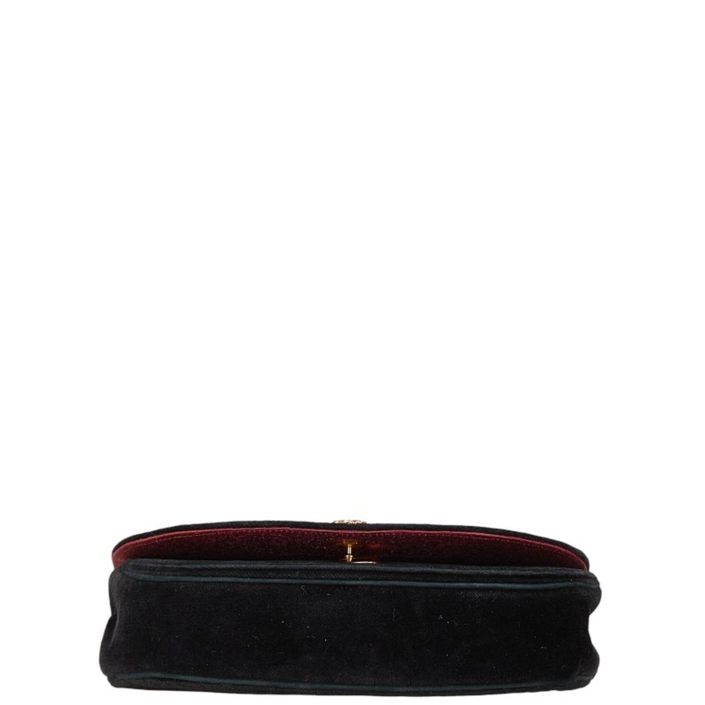 Chanel Half moon Black Suede Shoulder Bag