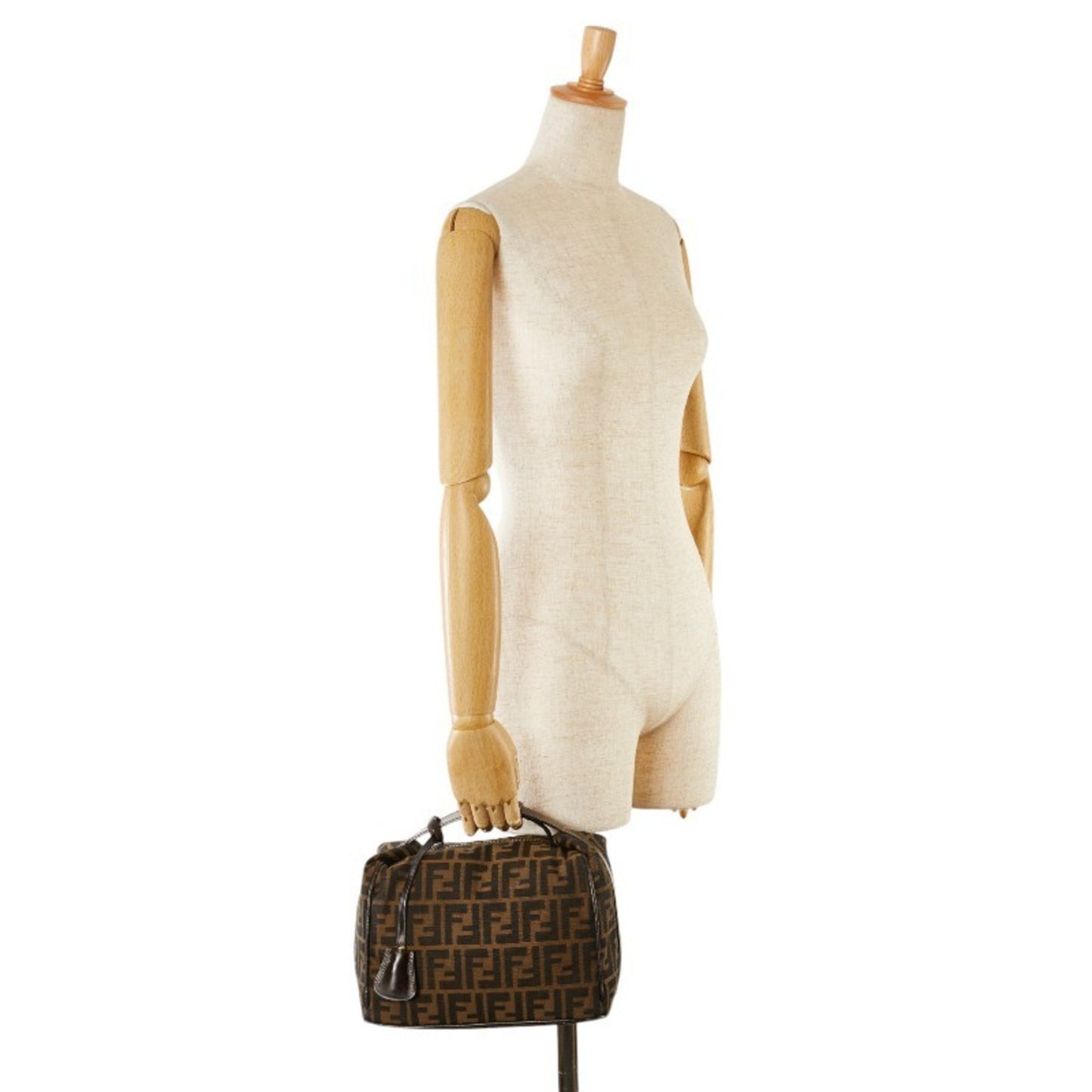 Fendi Zucca Brown Canvas Hand Bag