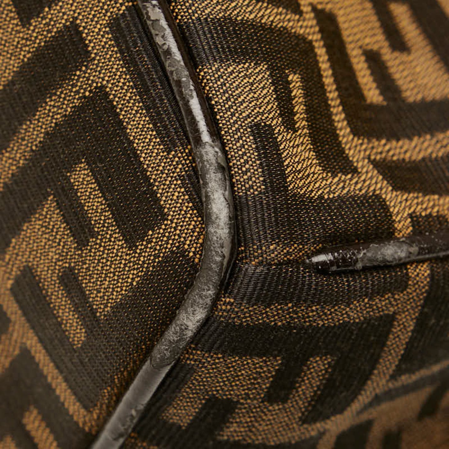 Fendi Zucca Brown Canvas Hand Bag