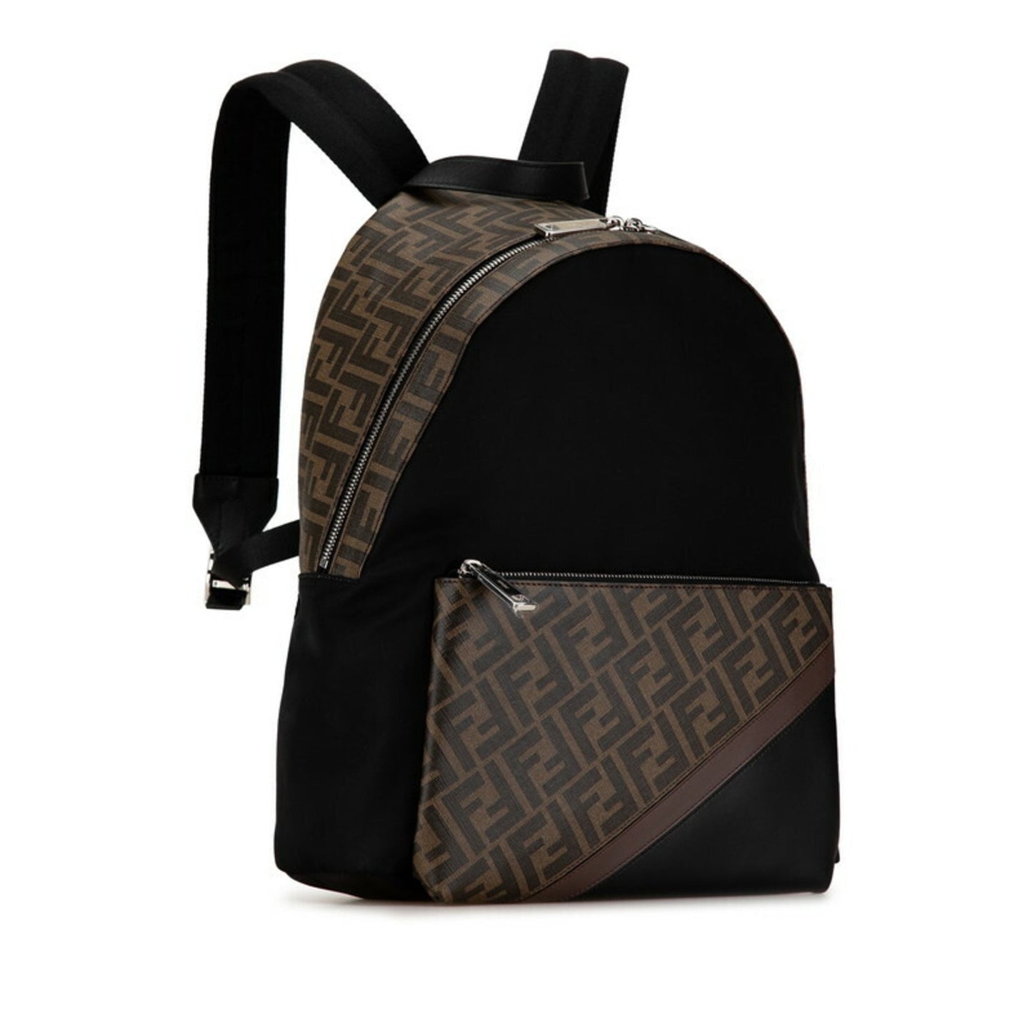 Fendi Zucca Black Canvas Backpack Bag