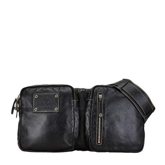 Gucci -- Black Leather Shoulder Bag