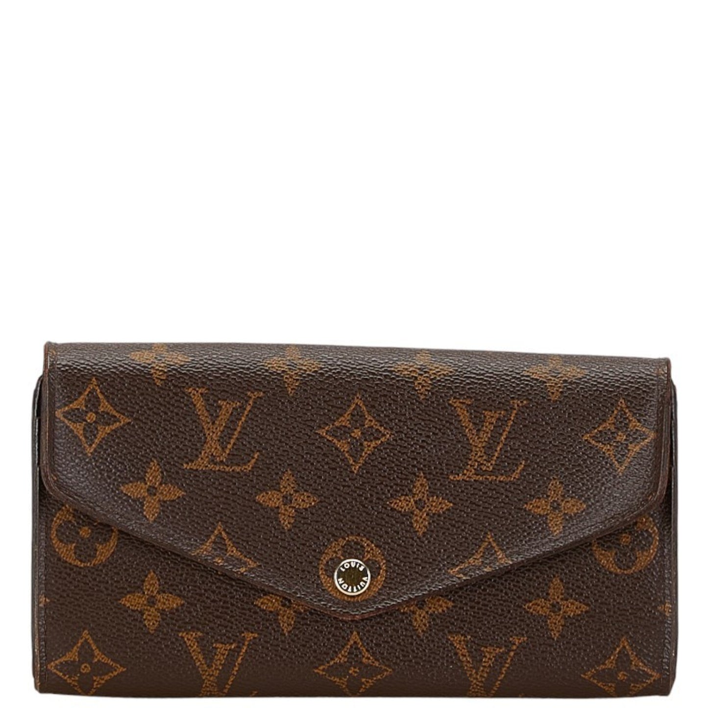 Louis Vuitton Sarah Brown Canvas Wallet Accessories