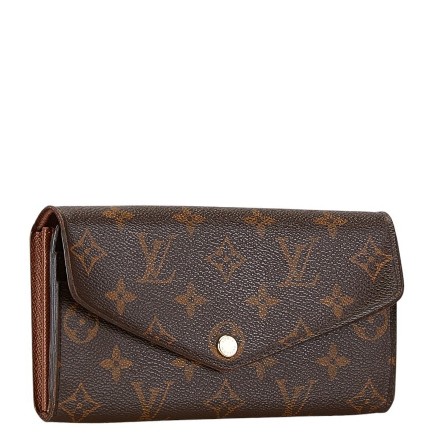 Louis Vuitton Sarah Brown Canvas Wallet Accessories