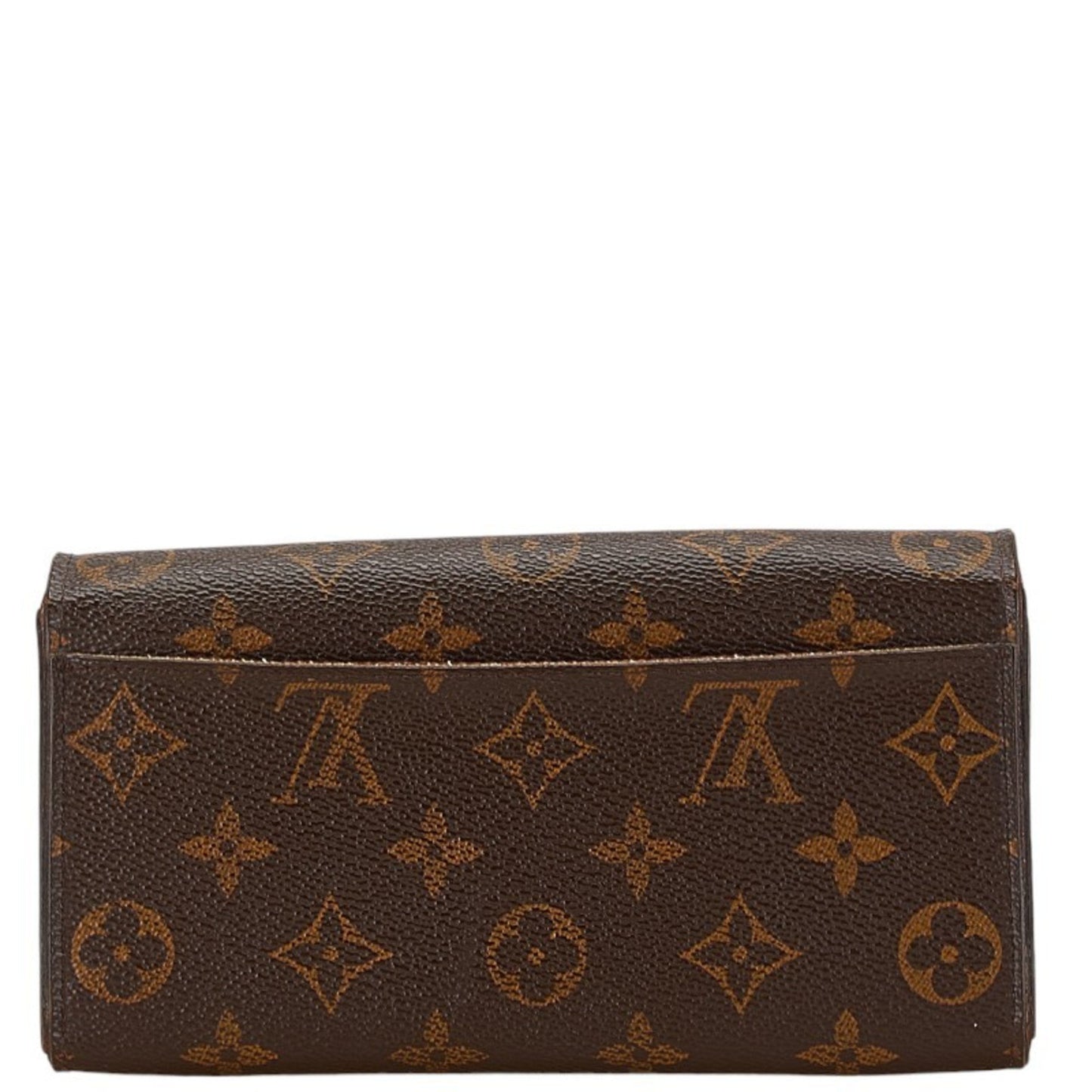 Louis Vuitton Sarah Brown Canvas Wallet Accessories