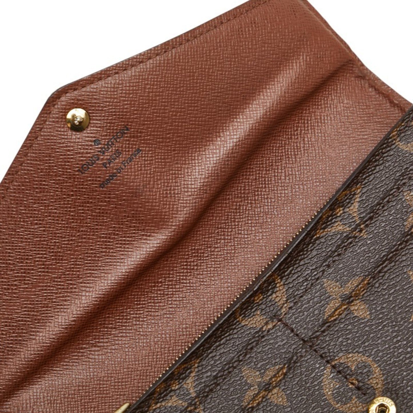 Louis Vuitton Sarah Brown Canvas Wallet Accessories