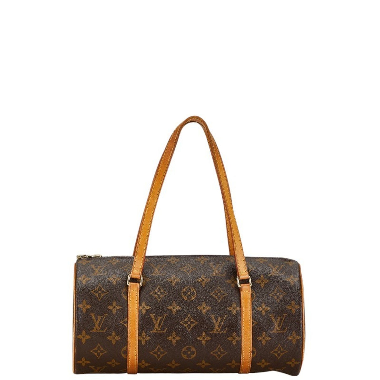 Louis Vuitton Papillon 30 Brown Leather Shoulder Bag