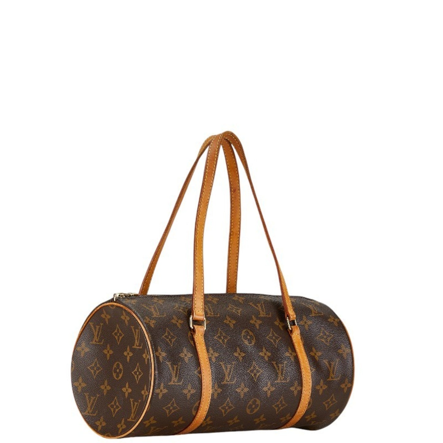 Louis Vuitton Papillon 30 Brown Leather Shoulder Bag