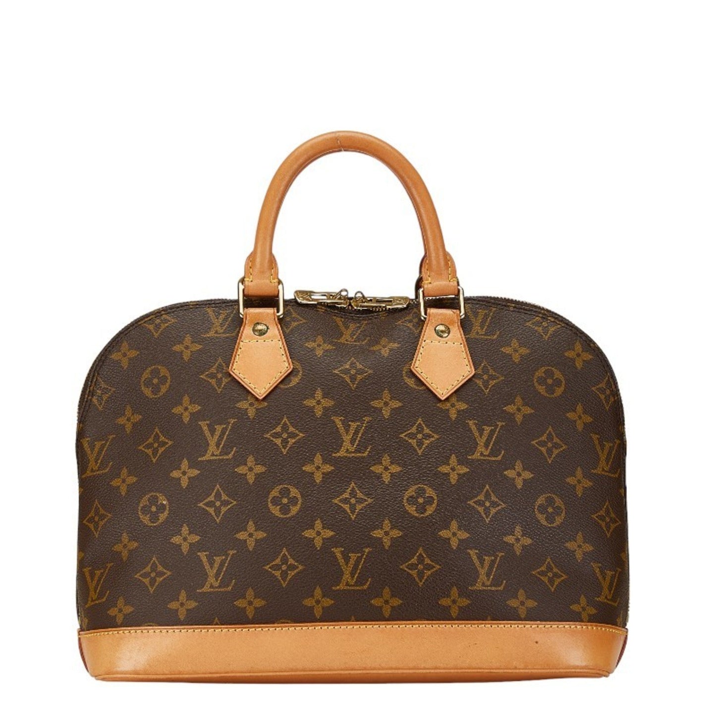 Louis Vuitton Alma Brown Canvas Hand Bag