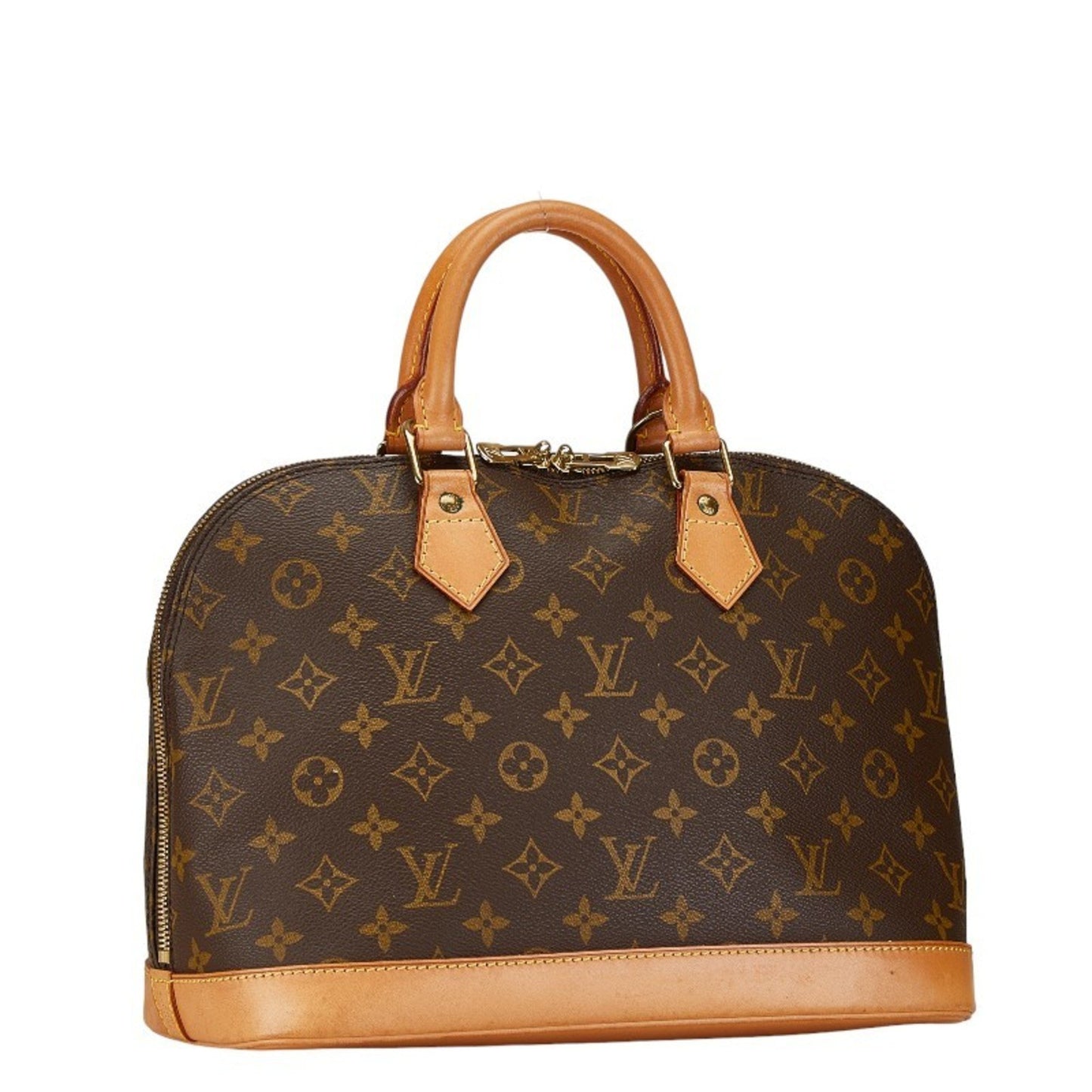 Louis Vuitton Alma Brown Canvas Hand Bag