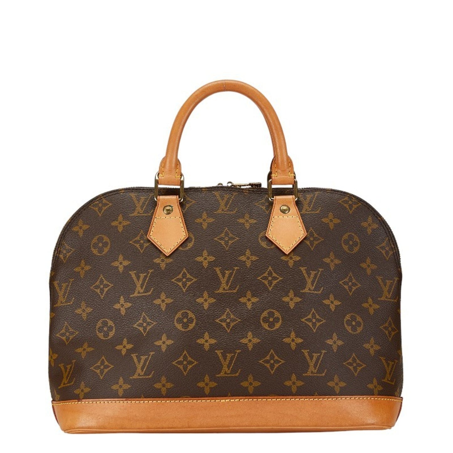 Louis Vuitton Alma Brown Canvas Hand Bag