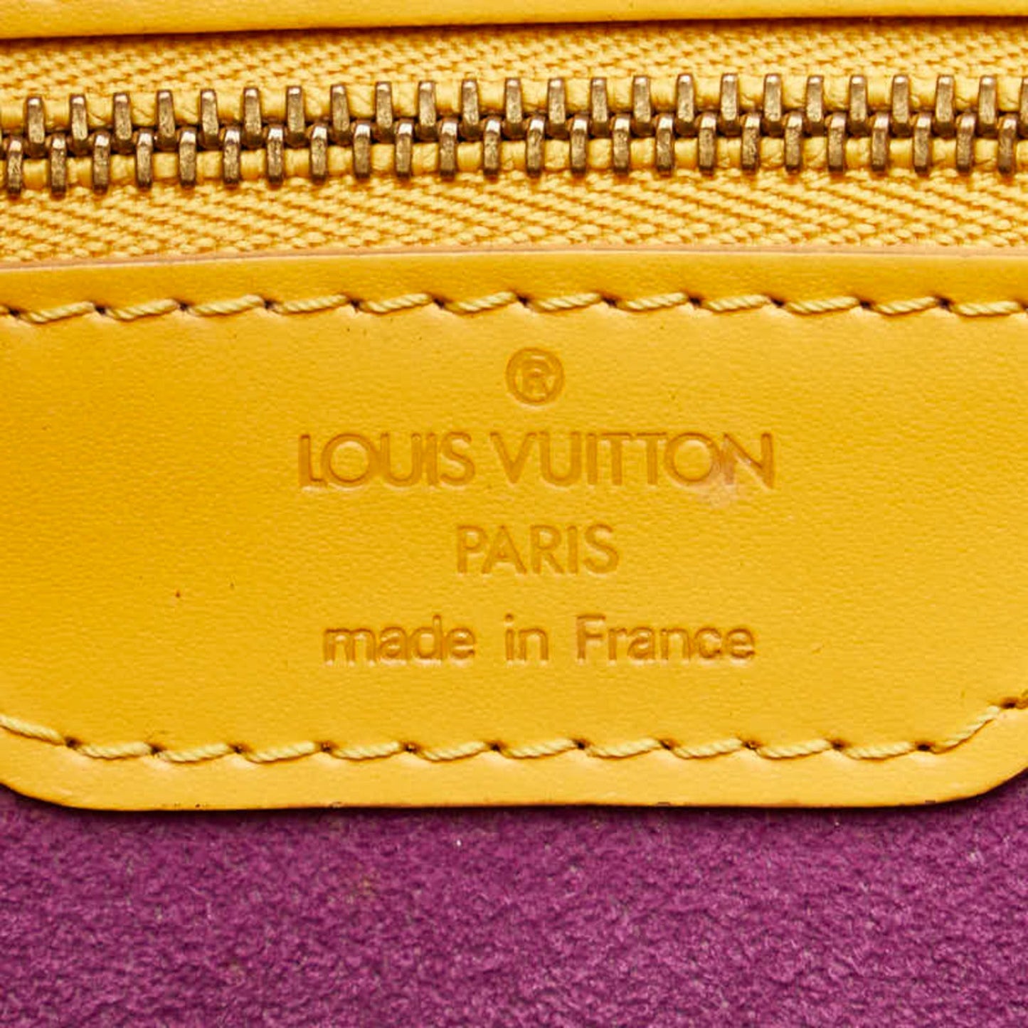 Louis Vuitton Saint Jacques Yellow Leather Shoulder Bag