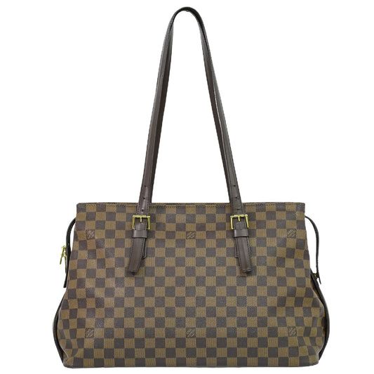 Louis Vuitton Chelsea Brown Canvas Tote Bag