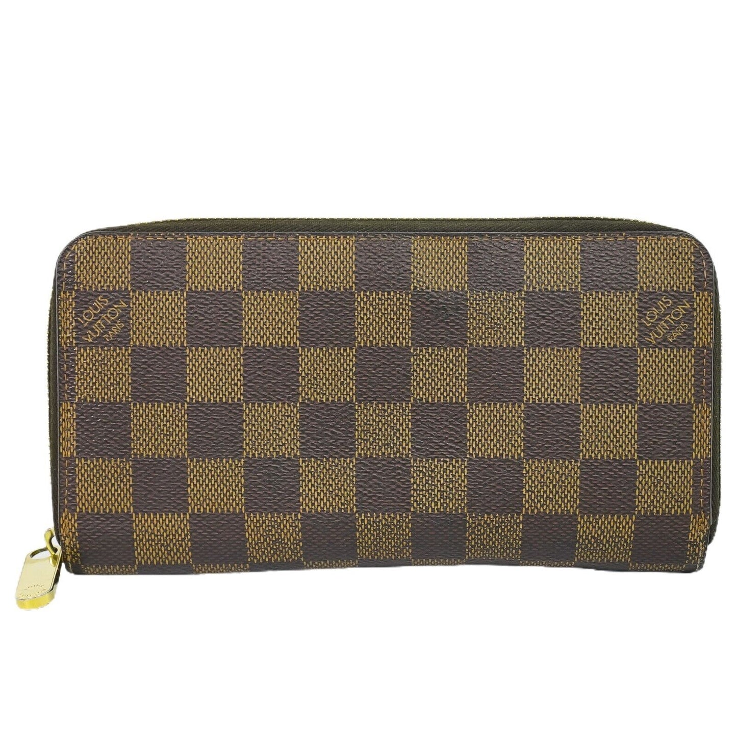 Louis Vuitton Zippy Brown Canvas Wallet Accessories