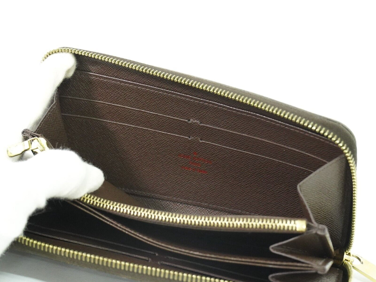 Louis Vuitton Zippy Brown Canvas Wallet Accessories