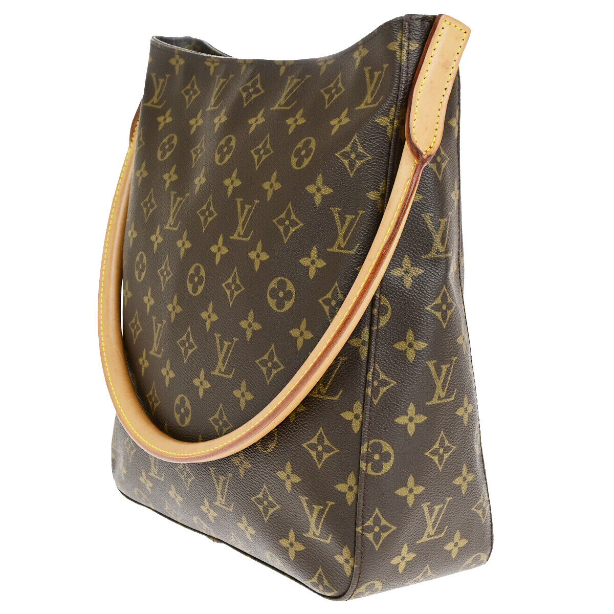 Louis Vuitton Looping GM Brown Canvas Shoulder Bag