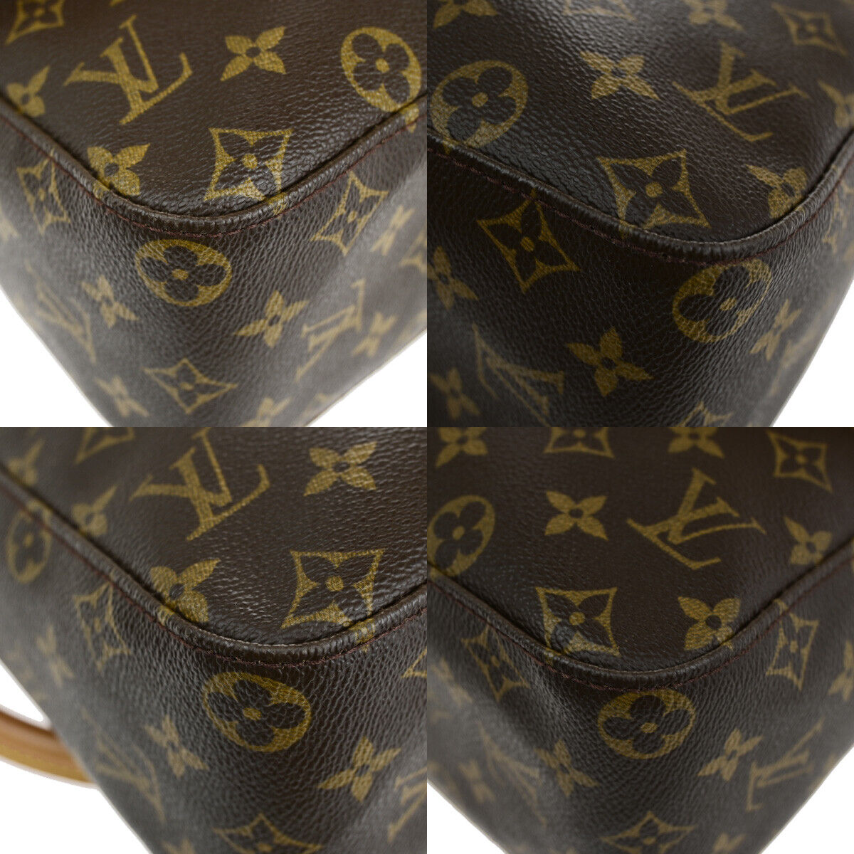 Louis Vuitton Looping GM Brown Canvas Shoulder Bag