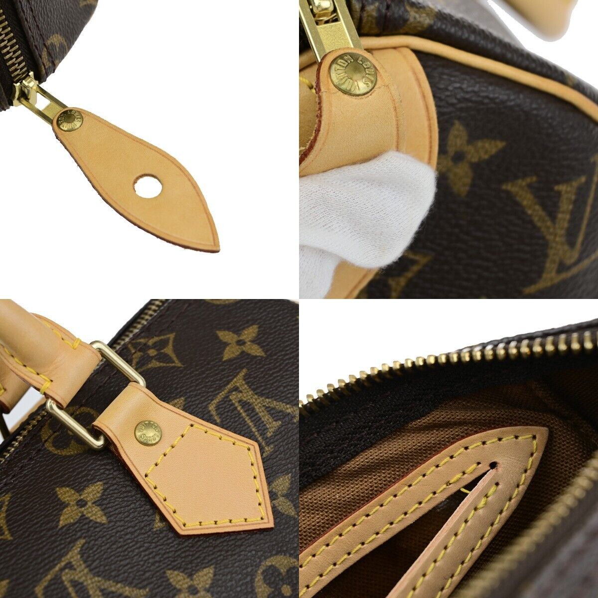 Louis Vuitton Speedy 25 Brown Canvas Hand Bag