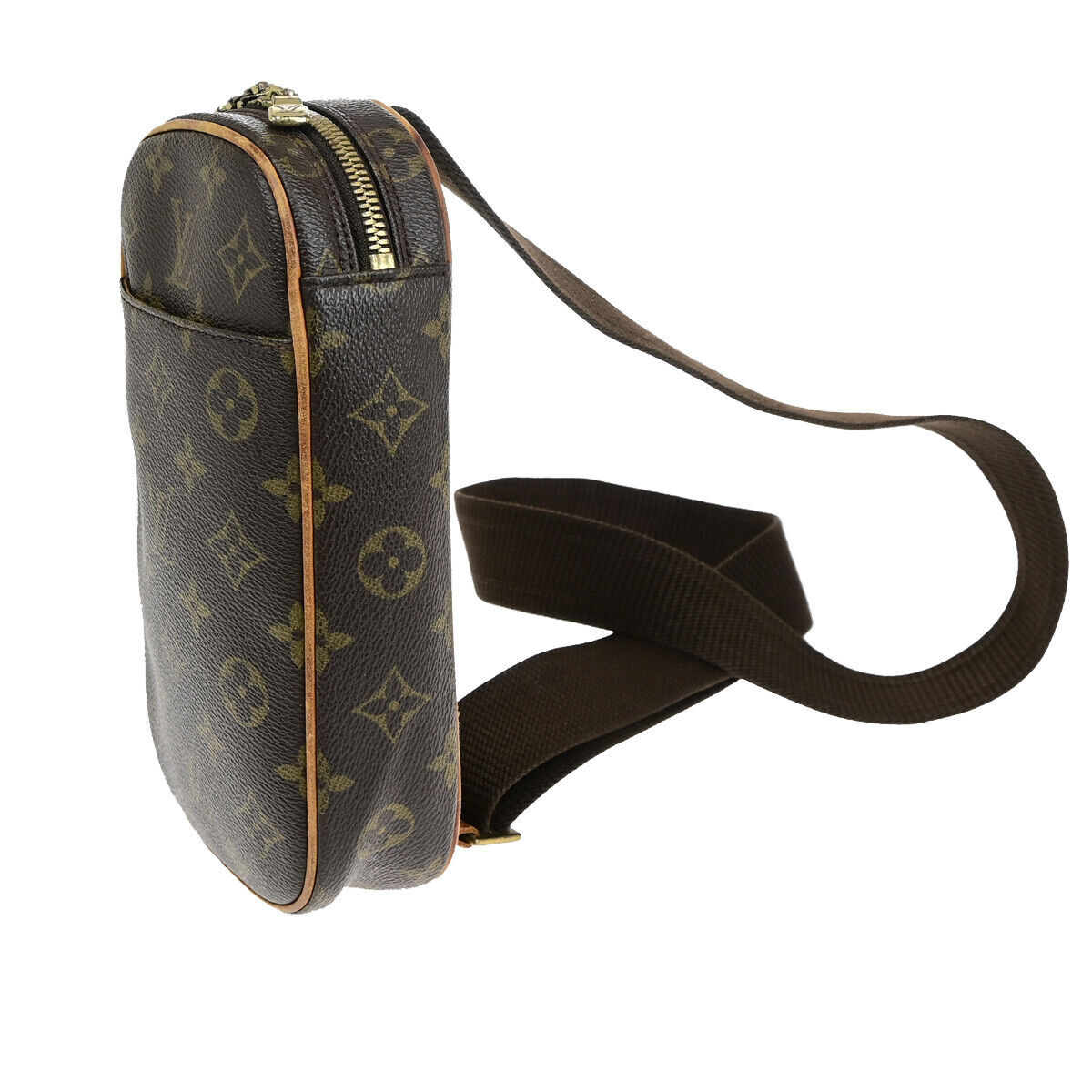 Louis Vuitton Pochette gange Brown Canvas Shoulder Bag