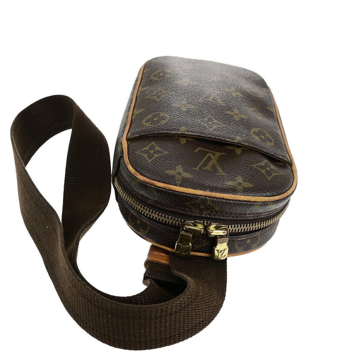 Louis Vuitton Pochette gange Brown Canvas Shoulder Bag