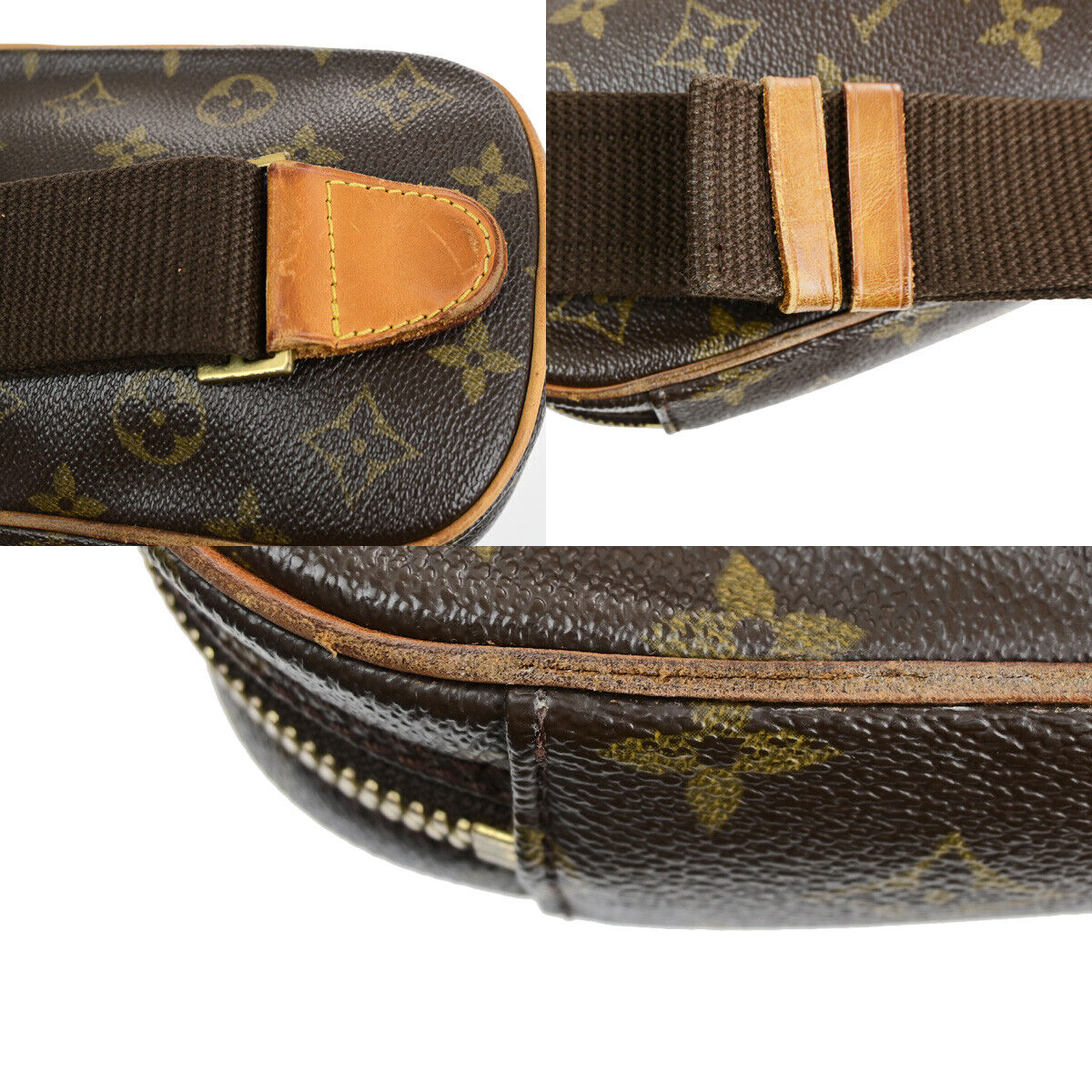 Louis Vuitton Pochette gange Brown Canvas Shoulder Bag