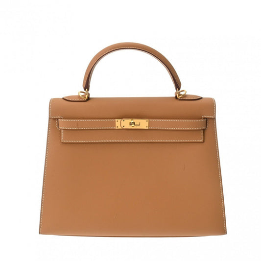 Hermès Kelly 32 Brown Leather Hand Bag