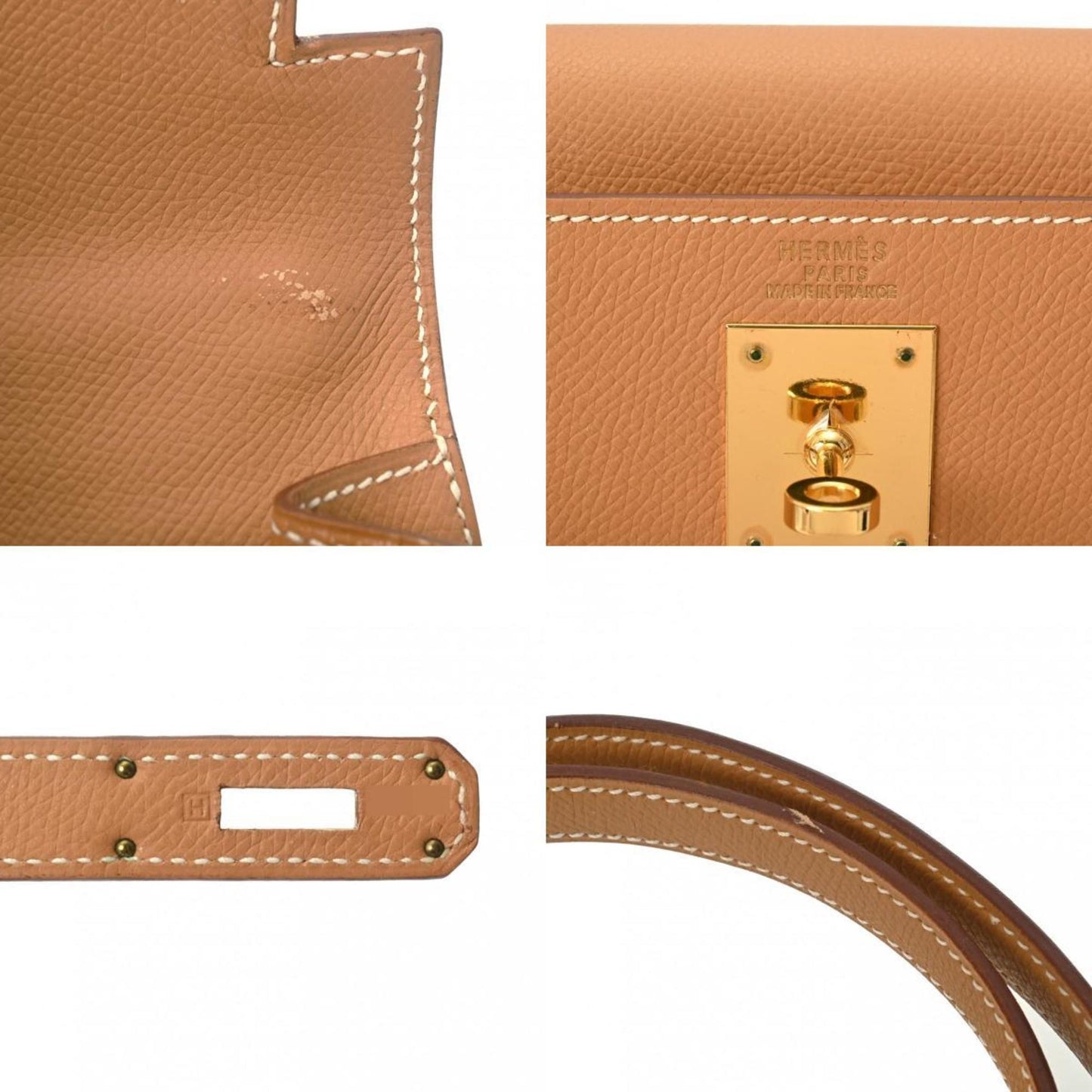 Hermès Kelly 32 Brown Leather Hand Bag