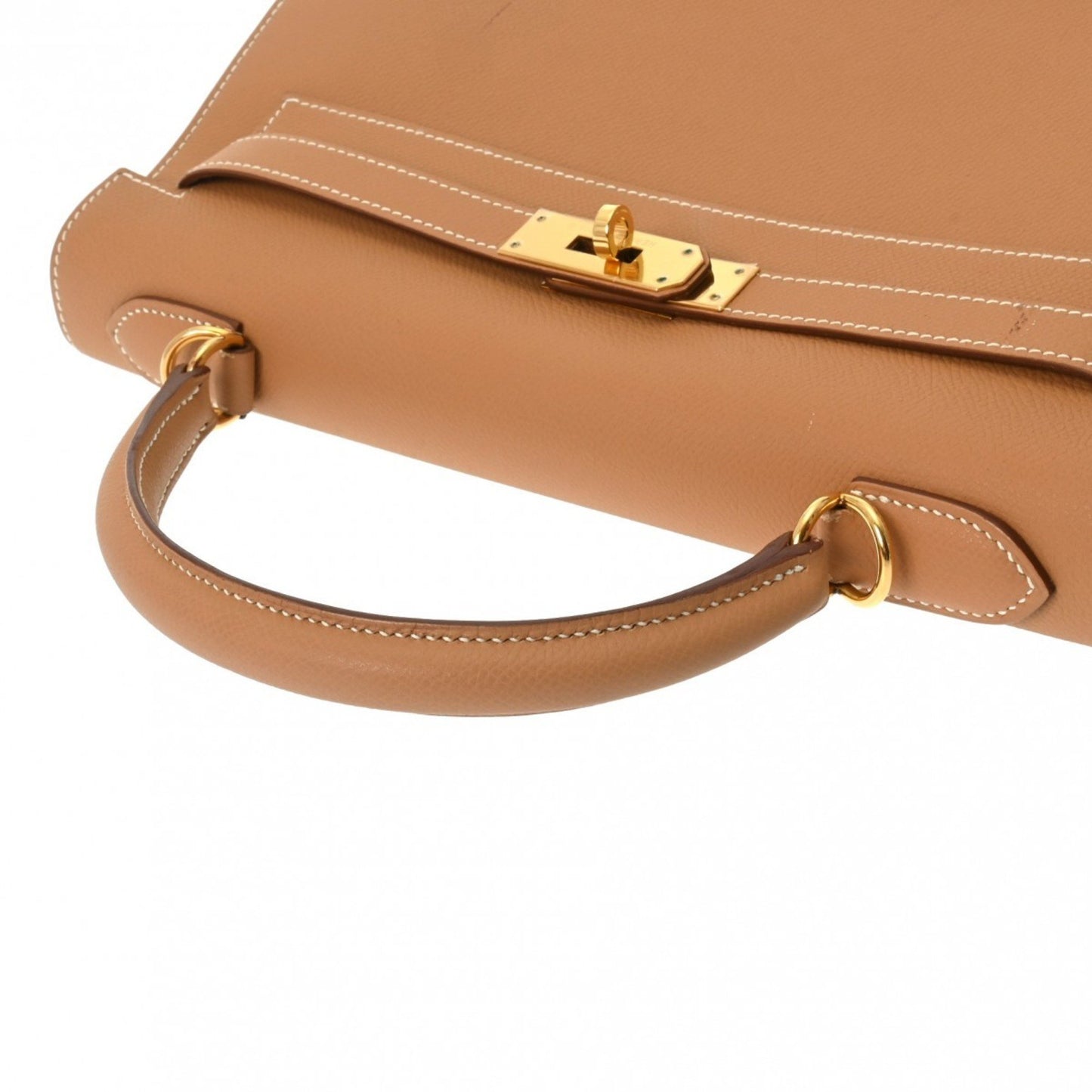 Hermès Kelly 32 Brown Leather Hand Bag