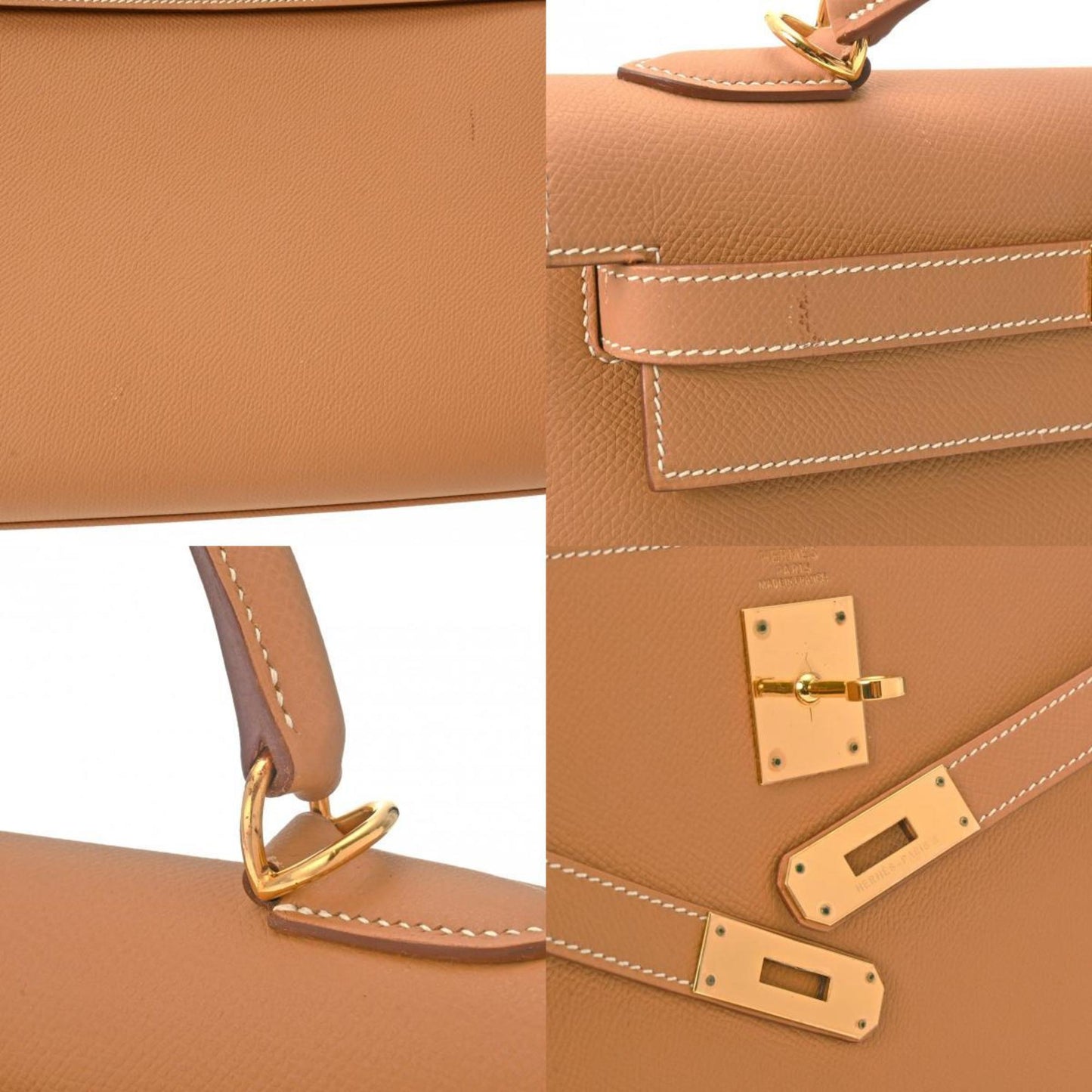 Hermès Kelly 32 Brown Leather Hand Bag