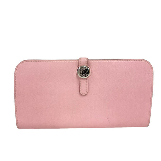 Hermès Dogon Pink Leather Wallet Accessories