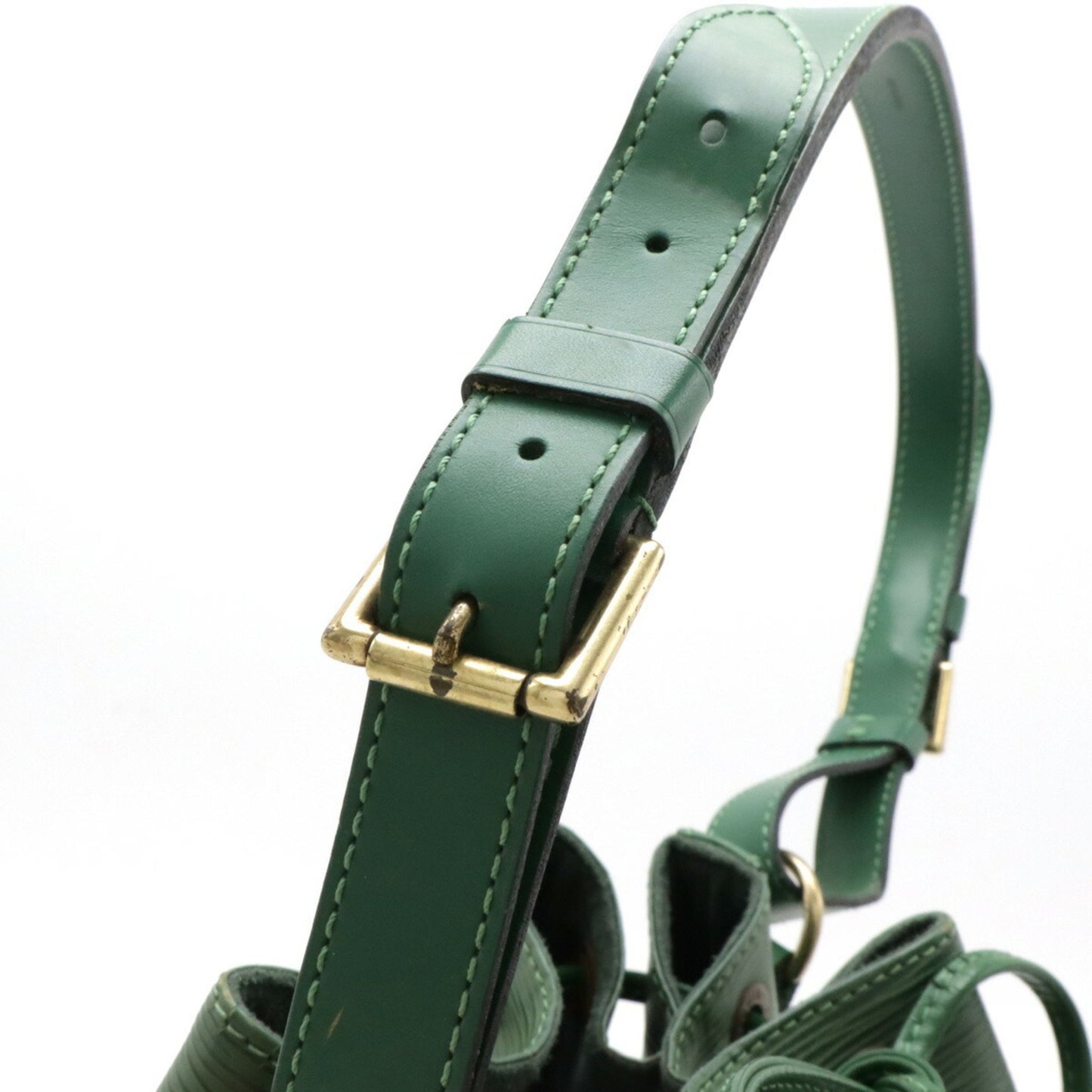 Louis Vuitton Petit Noé Green Leather Shoulder Bag