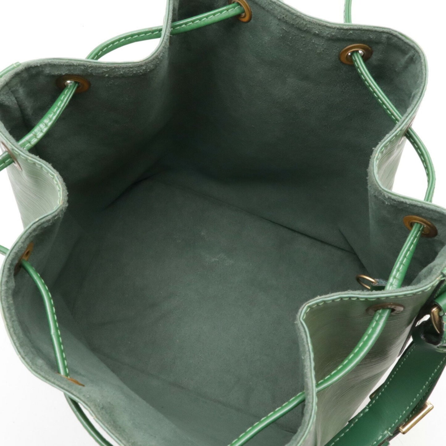 Louis Vuitton Petit Noé Green Leather Shoulder Bag