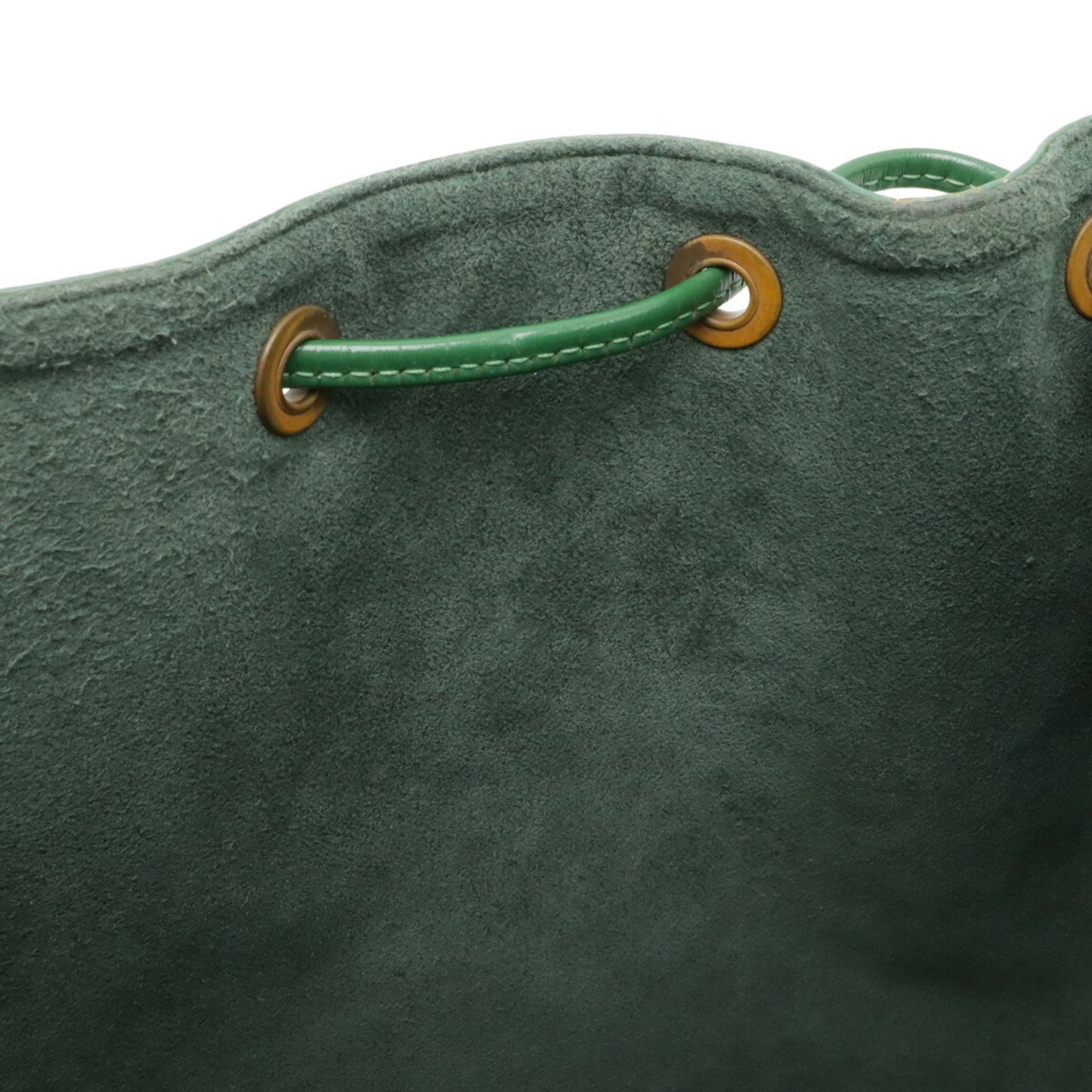 Louis Vuitton Petit Noé Green Leather Shoulder Bag