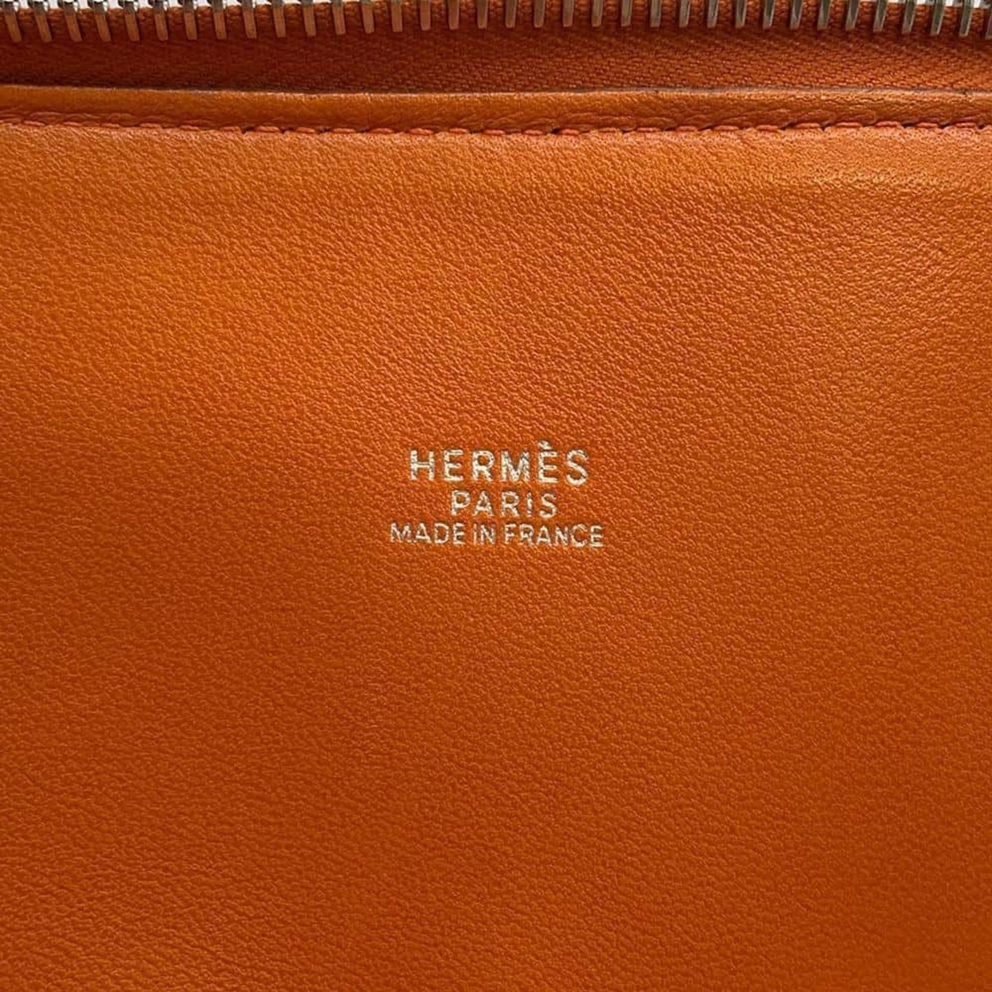 Hermès Bolide Orange Leather Hand Bag