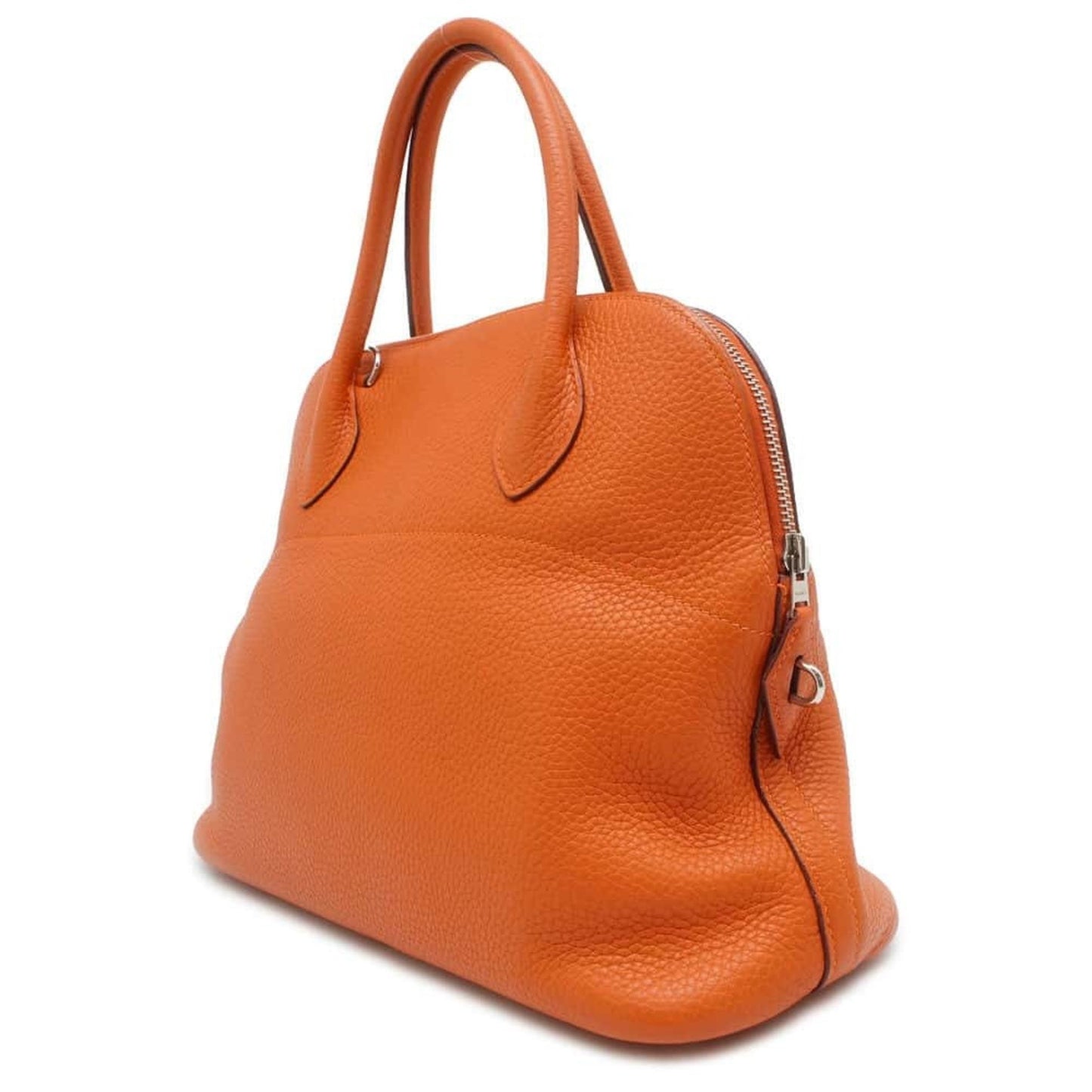 Hermès Bolide Orange Leather Hand Bag