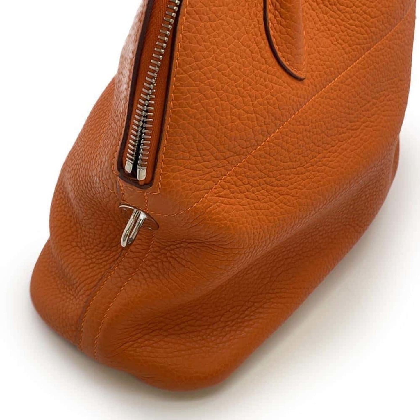 Hermès Bolide Orange Leather Hand Bag