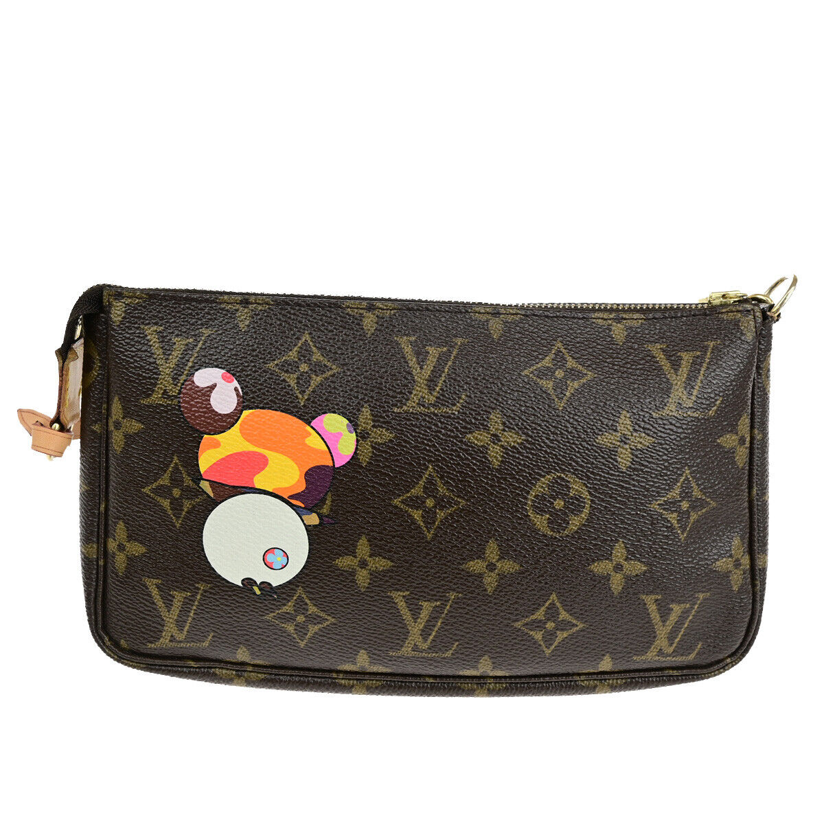 Louis Vuitton Pochette accessoires Brown Canvas Clutch Bag