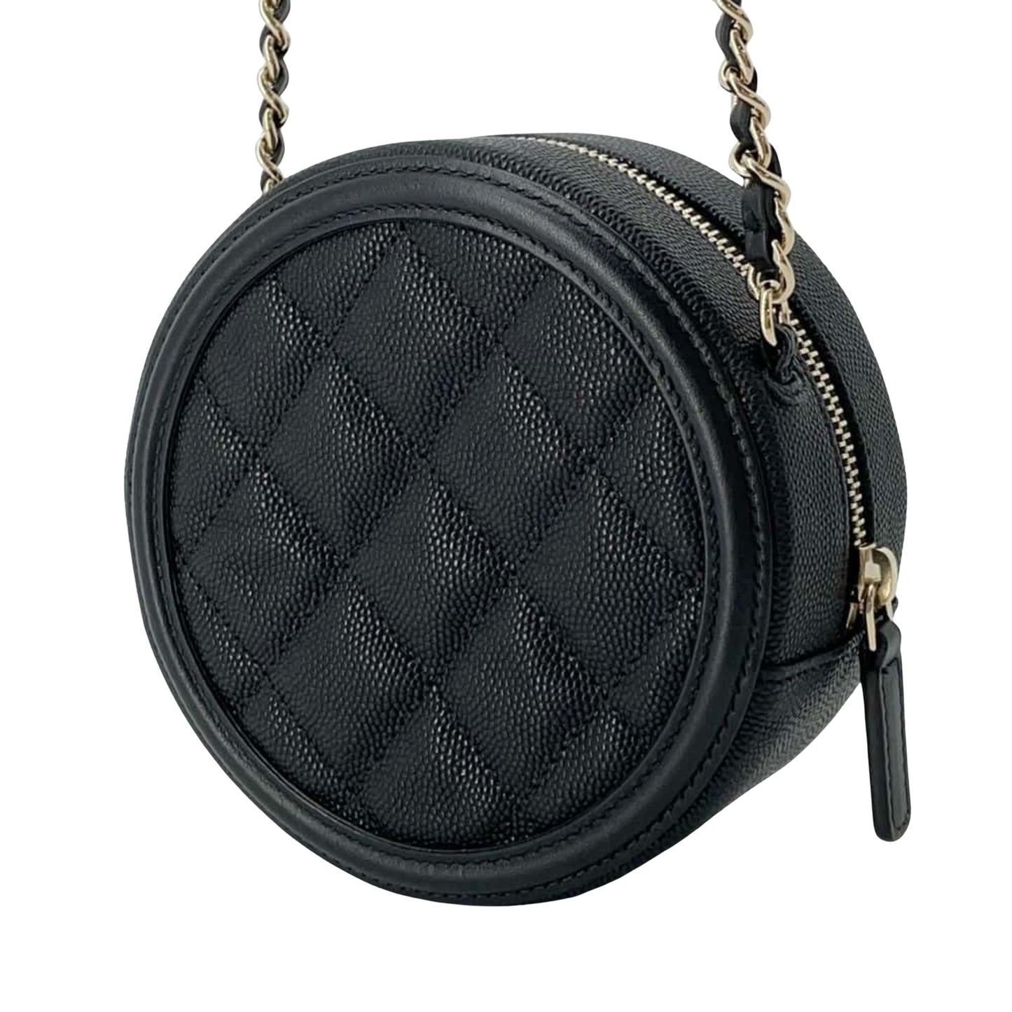 Chanel CC Filigree Black Leather Shopper Bag