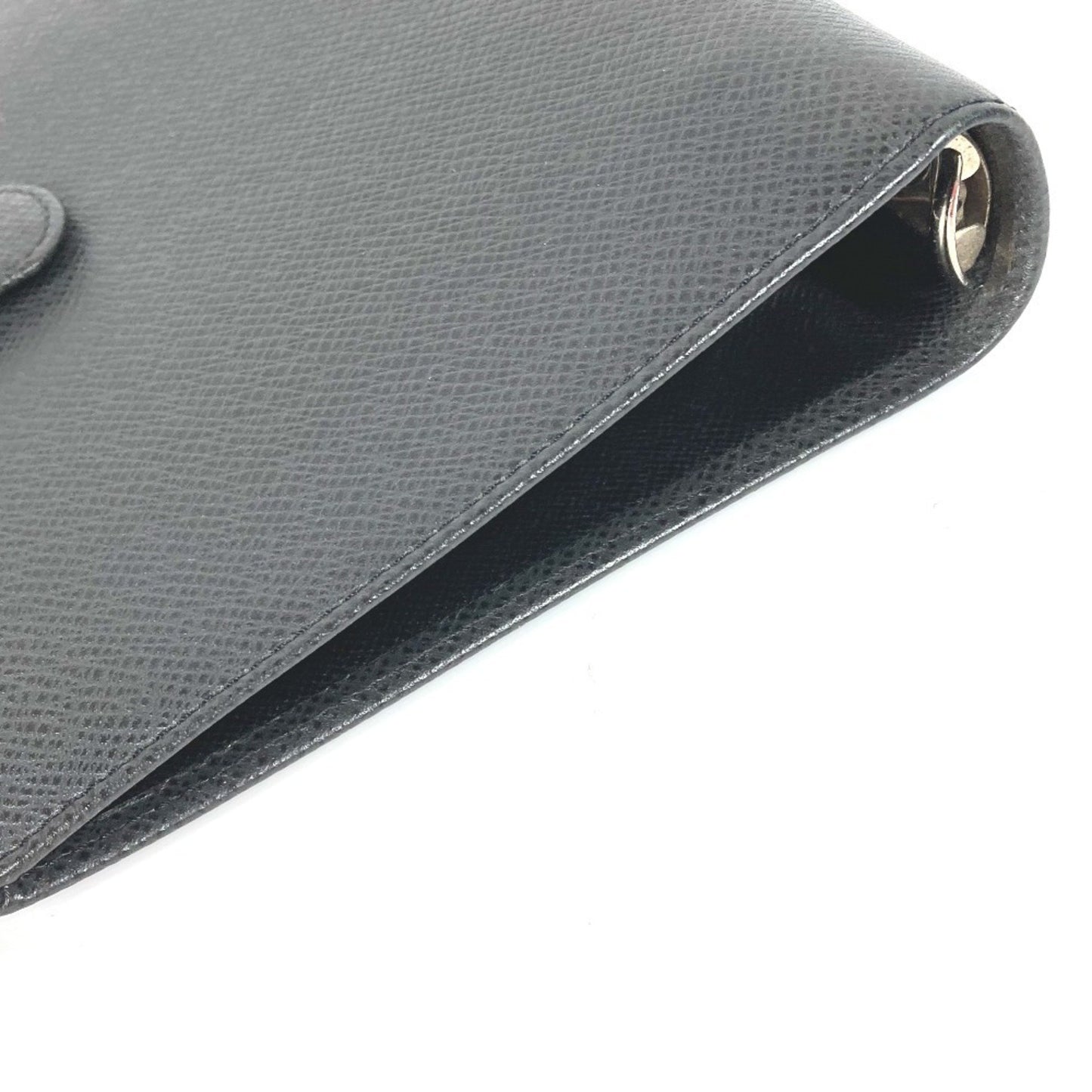 Louis Vuitton Agenda cover Black Leather Wallet Accessories