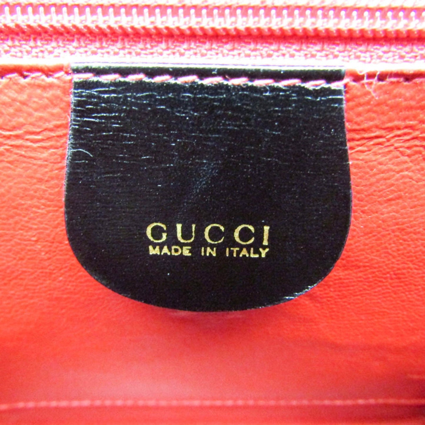 Gucci Old Gucci Black Leather Hand Bag