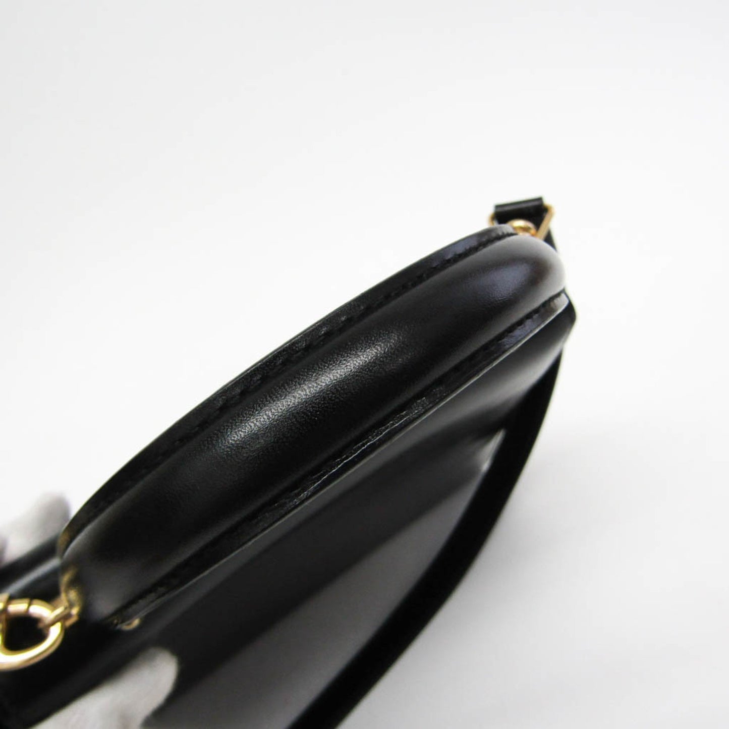 Gucci Old Gucci Black Leather Hand Bag