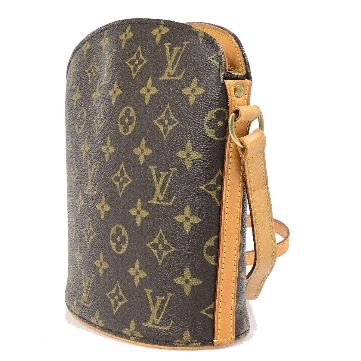 Louis Vuitton Drouot Brown Canvas Shoulder Bag